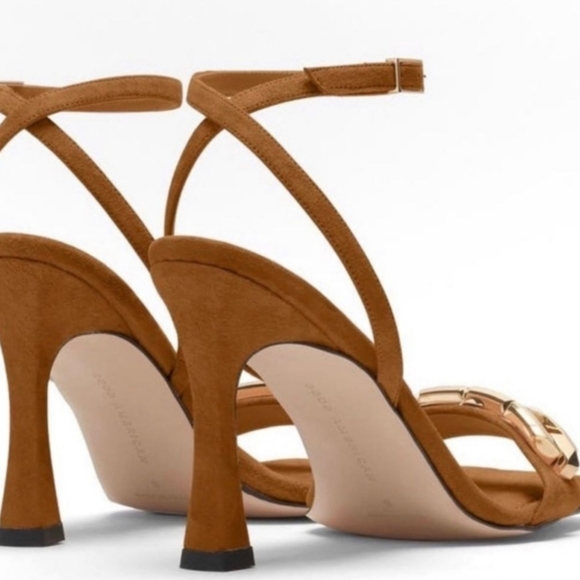 Good American Ankle Strap Heels Size 9 - Picture 2 of 13